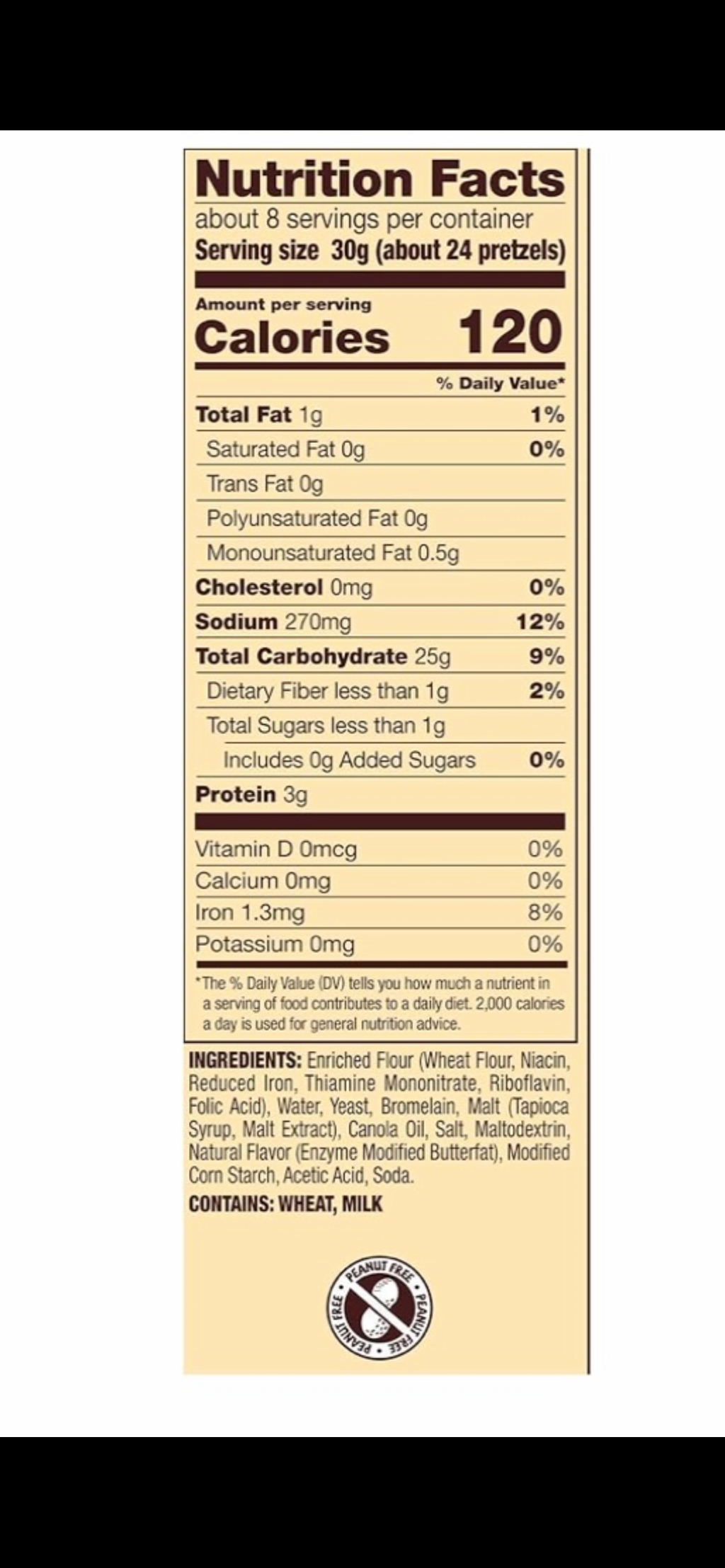 Snyder's of Hanover Butter Snaps Low Fat Pretzels, 9 oz Bag, 4 Count