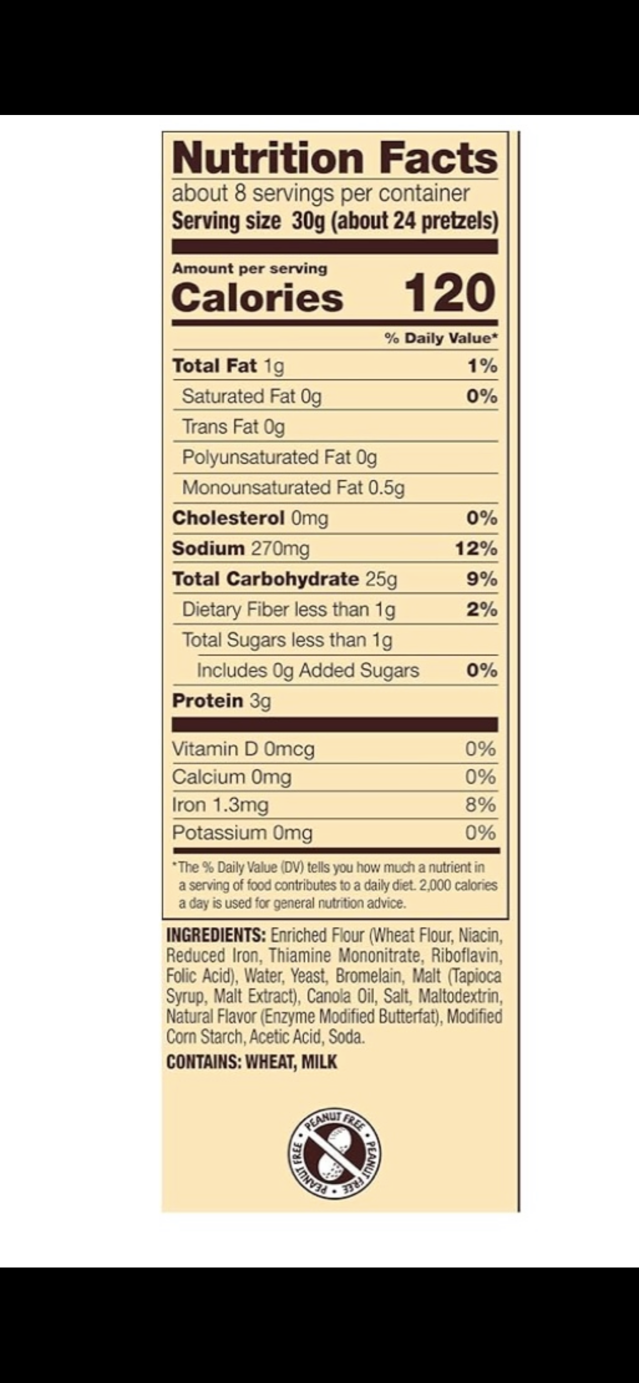 Snyder's of Hanover Butter Snaps Low Fat Pretzels, 9 oz Bag, 4 Count
