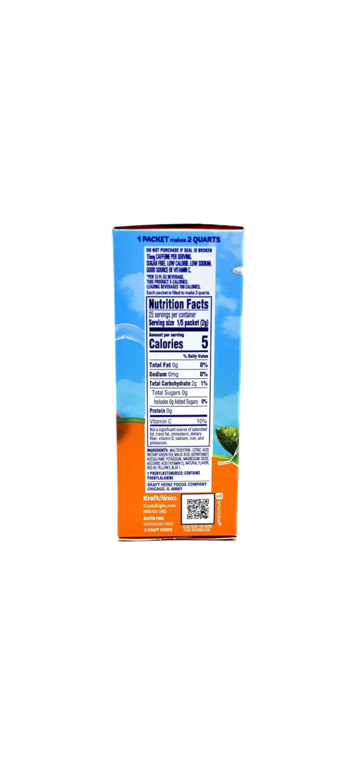 Crystal Light Peach Mango Green Tea Drink Mix, 10-Quart Box (Pack of 7)