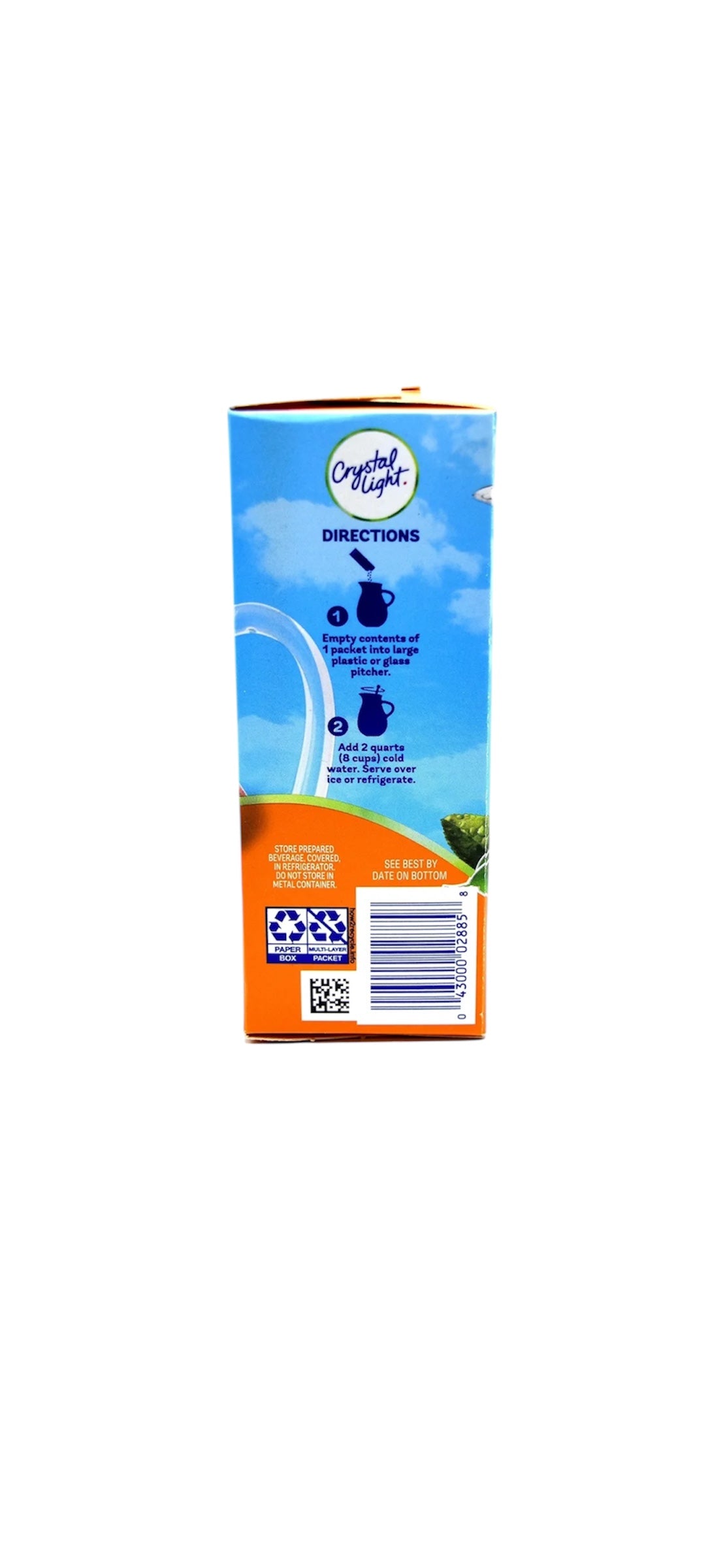 Crystal Light Peach Mango Green Tea Drink Mix, 10-Quart Box (Pack of 7)