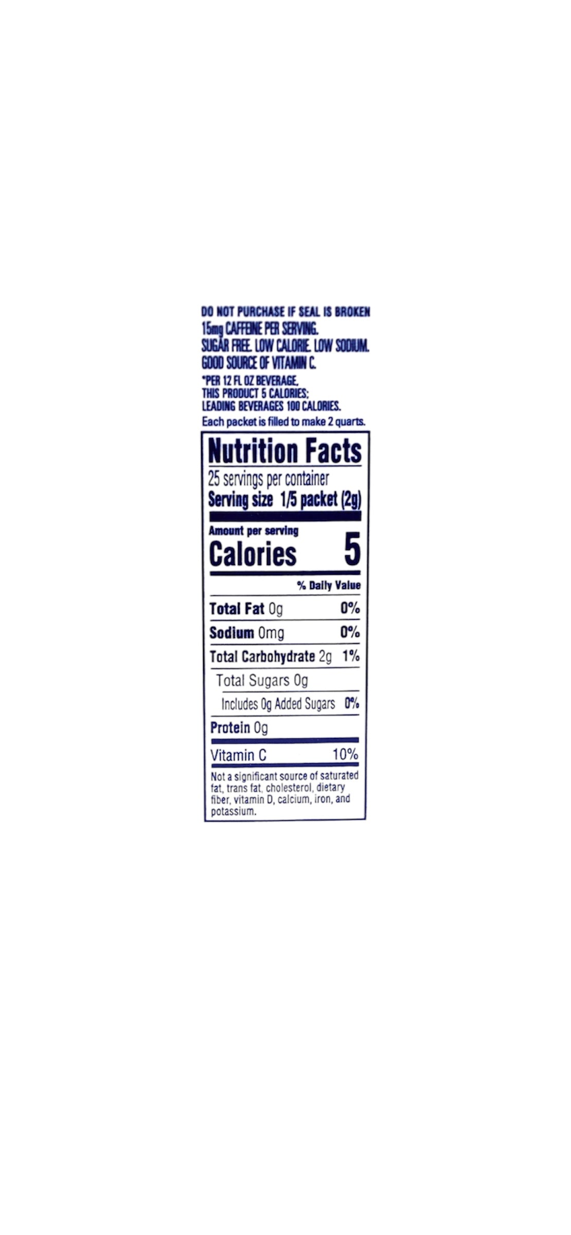 Crystal Light Peach Mango Green Tea Drink Mix, 10-Quart Box (Pack of 7)