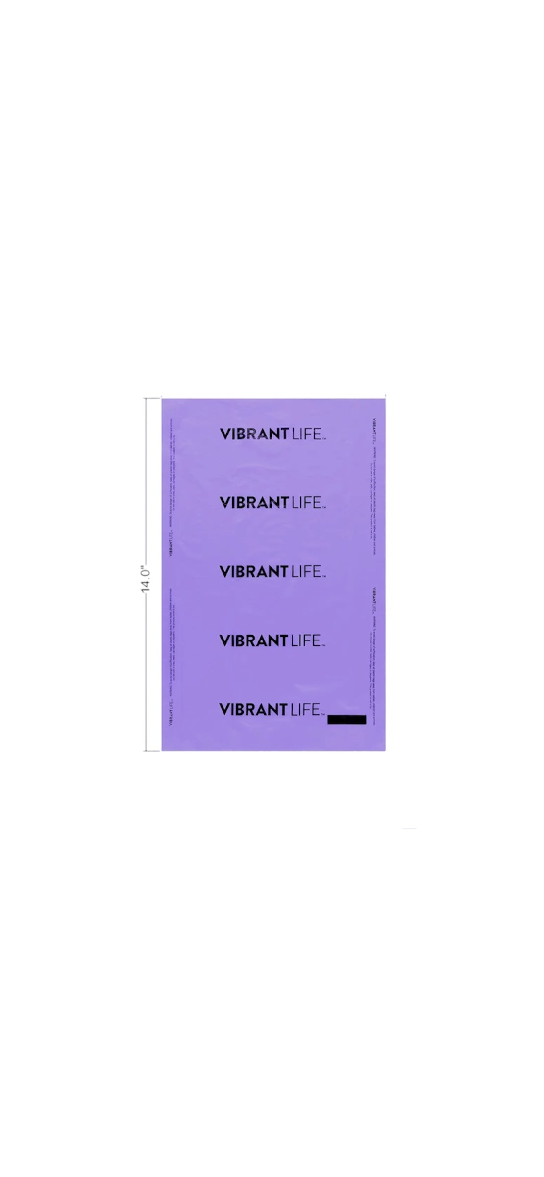 Purple book titled 'Vibrant Life' on a white background