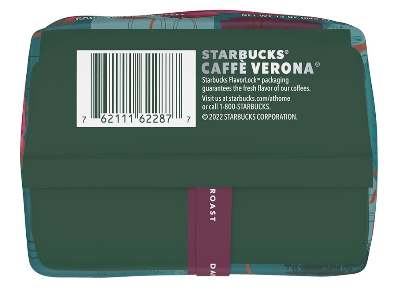 Starbucks Caffe Verona Coffee, Dark, Ground, 12-Ounce Bags (Pack of 3)