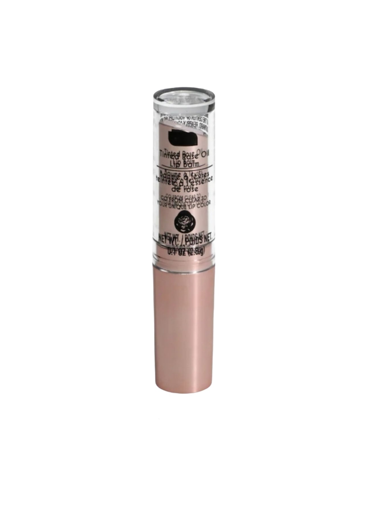 b.Pure Tinted Rose Oil Lip Balm in Clear. Adapts to unique color custom tint of your lips, color changing (2 Pack)