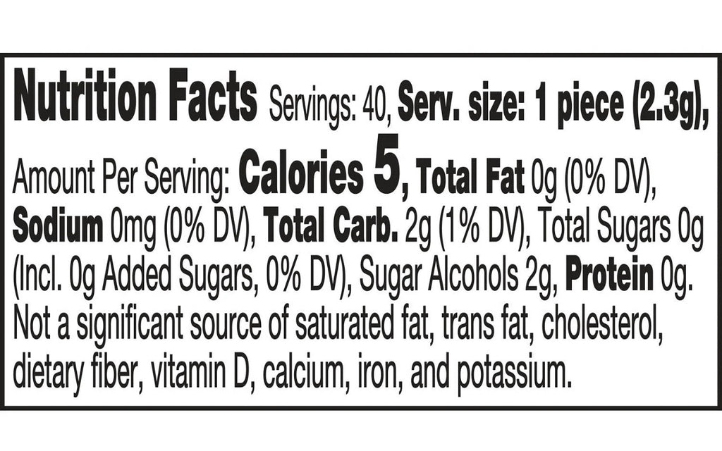 ICE BREAKERS Ice Cubes Sugar Free Chewing Gum, Bottle Grape, 40.0 each, 4 Bottles